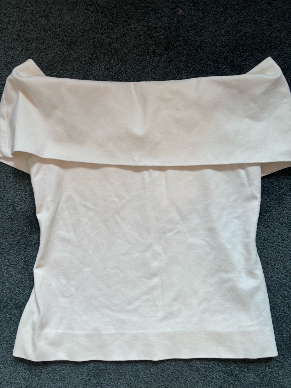 Reformation Cream Off-Shoulder Top